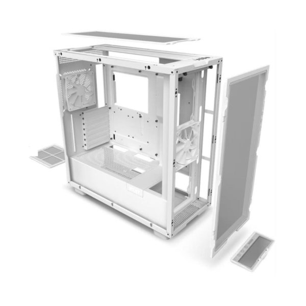 NZXT MIDI TOWER CASE H7 FLOW WHITE - Слика 3
