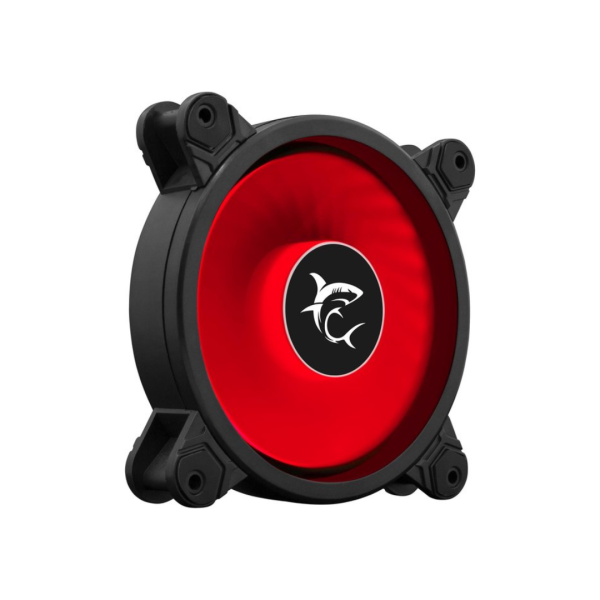 WHITE SHARK CASE FAN 120x120x25 RED LED