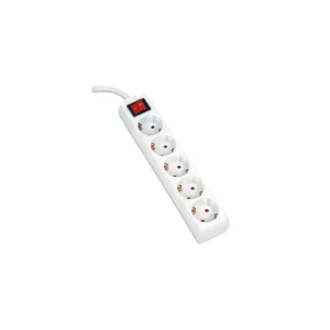 Power Protector 1.5M Omega 5 Sockets White